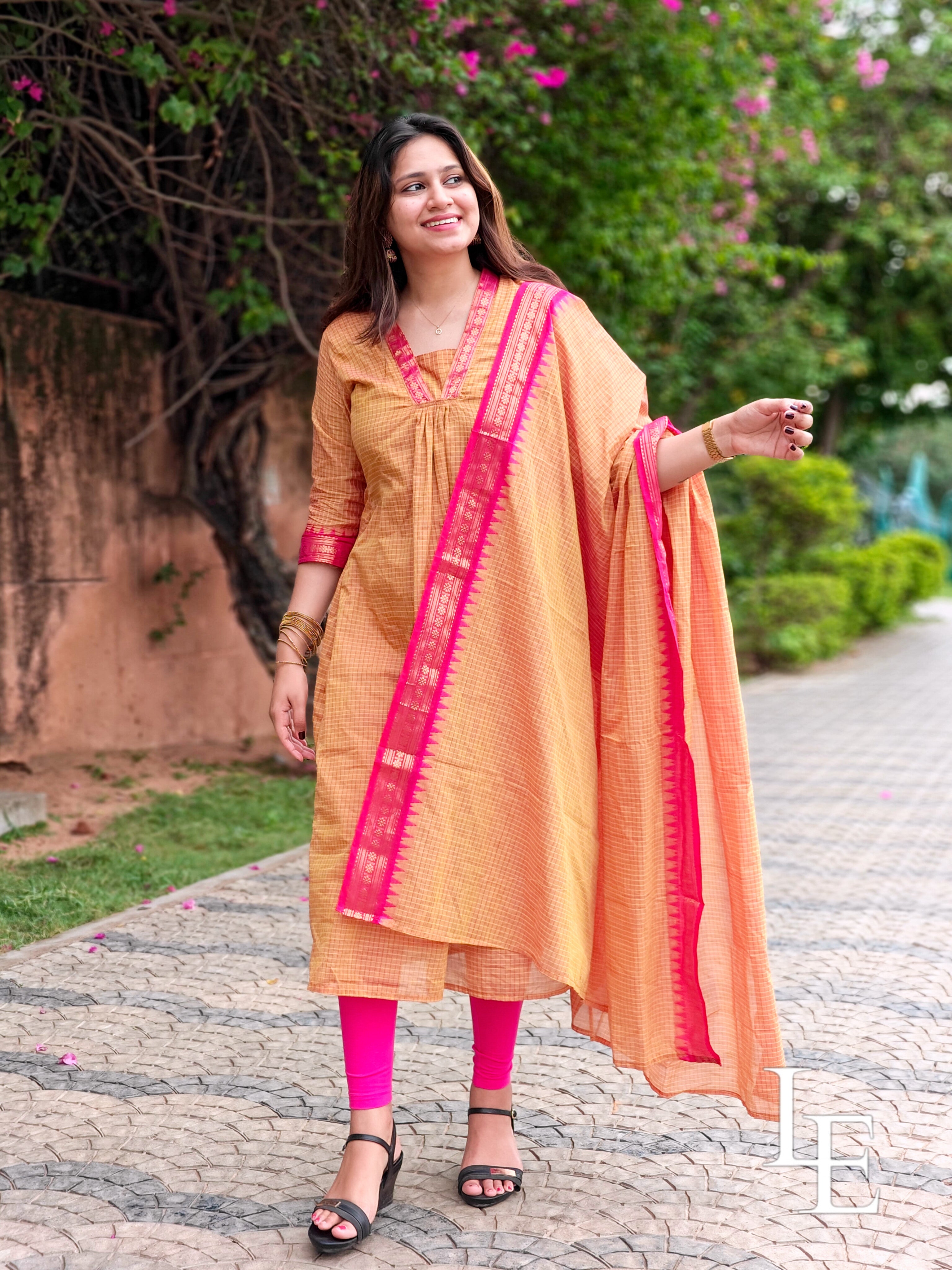 Akshita - Yellow Kanchi Cotton Kurti