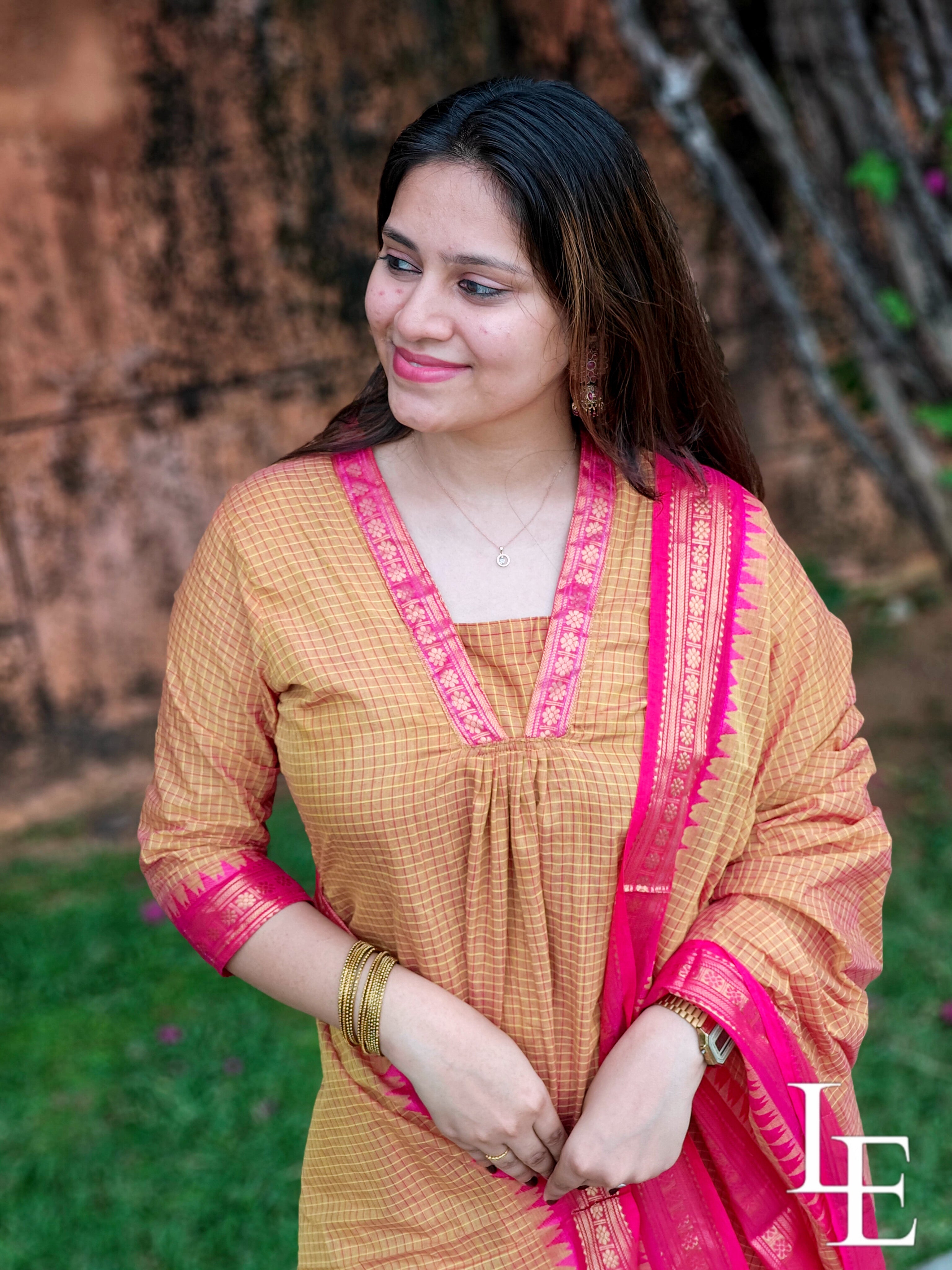 Akshita - Yellow Kanchi Cotton Kurti