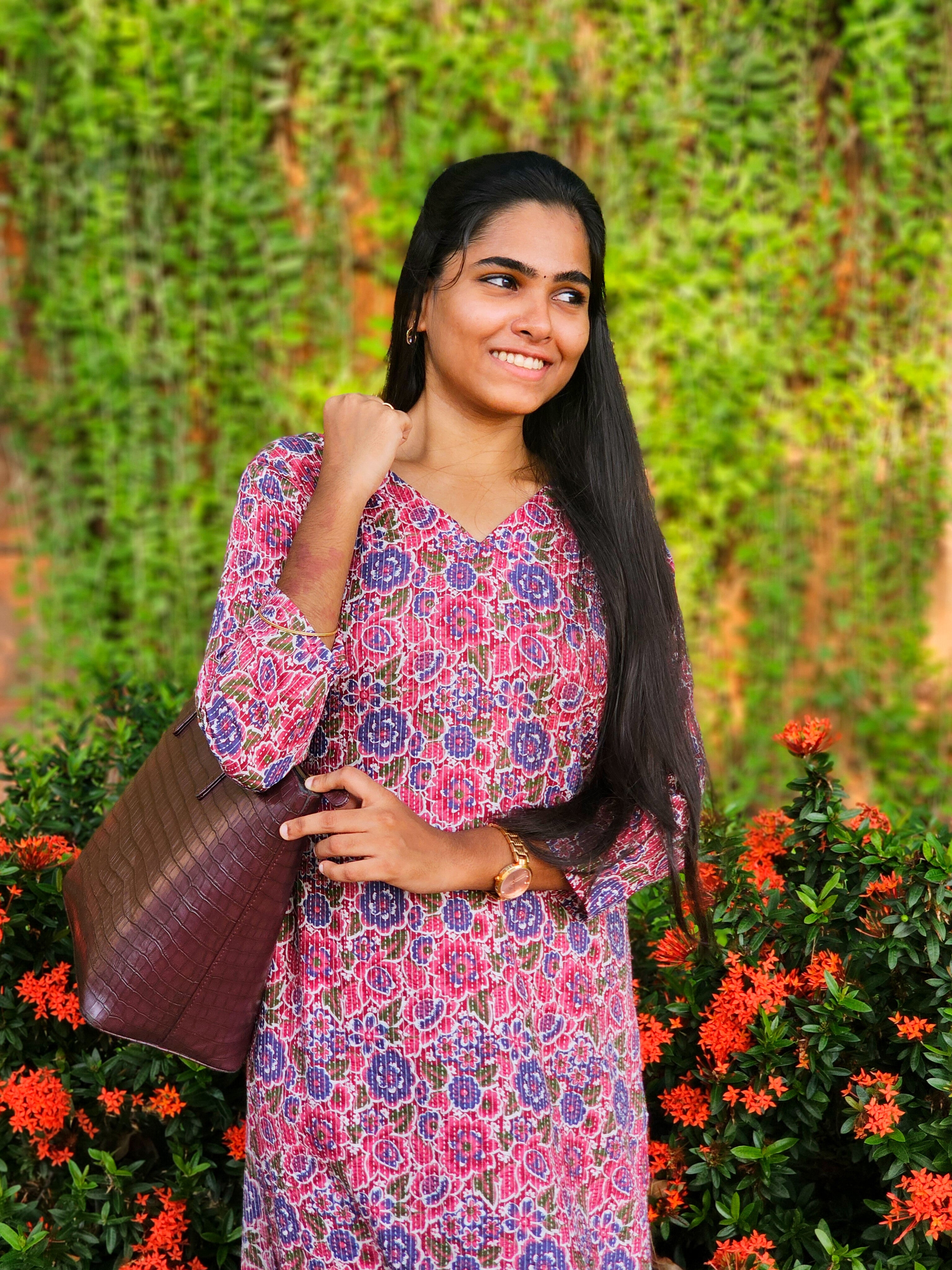 Dhriti - Pink Kantha Cotton Kurta Set